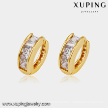 93788 Promotion boucles d&#39;oreilles plaqué or 24k zircon stone designs de boucles d&#39;oreilles